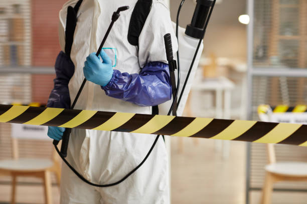 Professional Biohazard Cleanup technician working in Tipton, CA